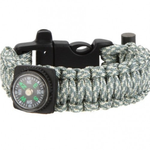 Buckle Compass Multi-color Paracord Cord Emergency Kit Survival Bracelet
