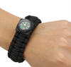 Buckle Compass Multi-color Paracord Cord Emergency Kit Survival Bracelet